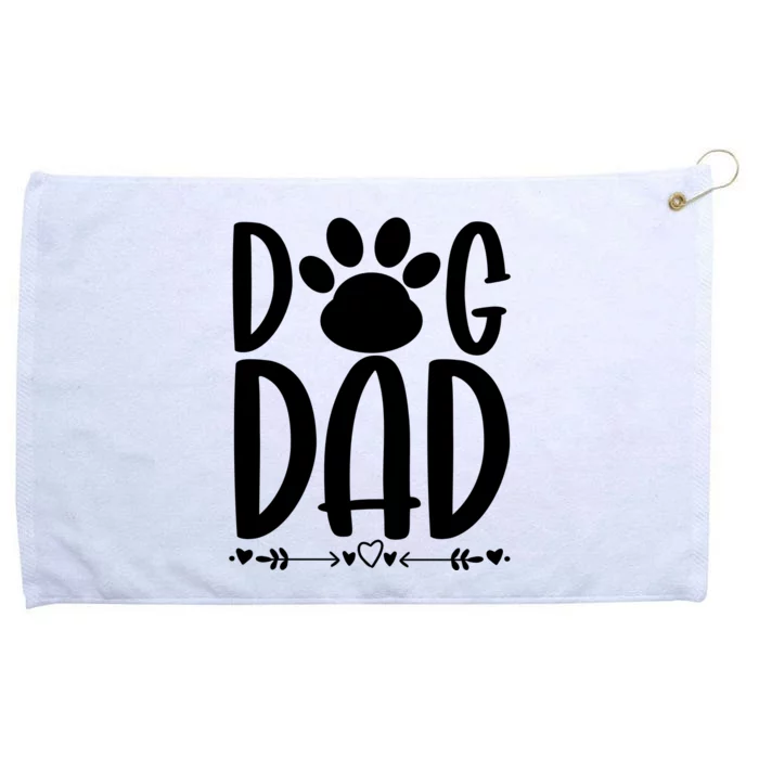 Dog Dad Gift Grommeted Golf Towel