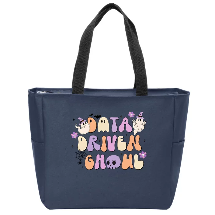 Data Driven Ghoul Halloween Aba Therapy Zip Tote Bag