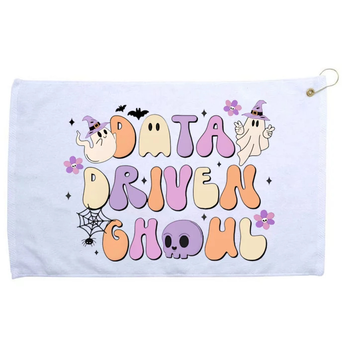 Data Driven Ghoul Halloween Aba Therapy Grommeted Golf Towel