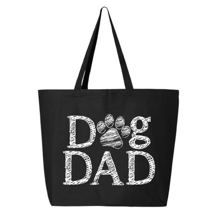 Dog Dad Graphic Father`s Day Dog Lover 25L Jumbo Tote