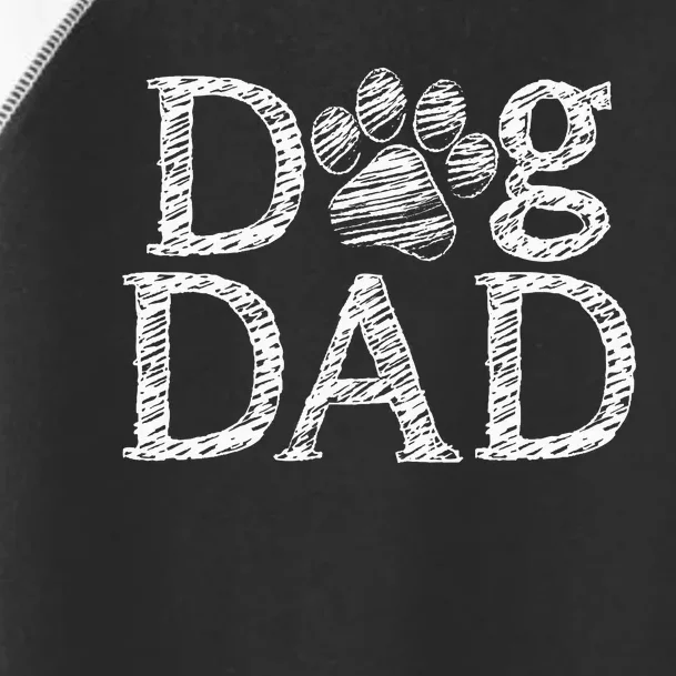 Dog Dad Graphic Father`s Day Dog Lover Toddler Fine Jersey T-Shirt