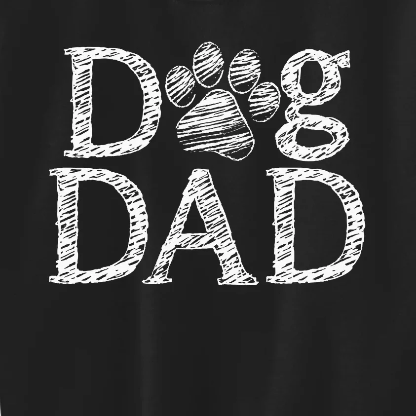 Dog Dad Graphic Father`s Day Dog Lover Kids Sweatshirt