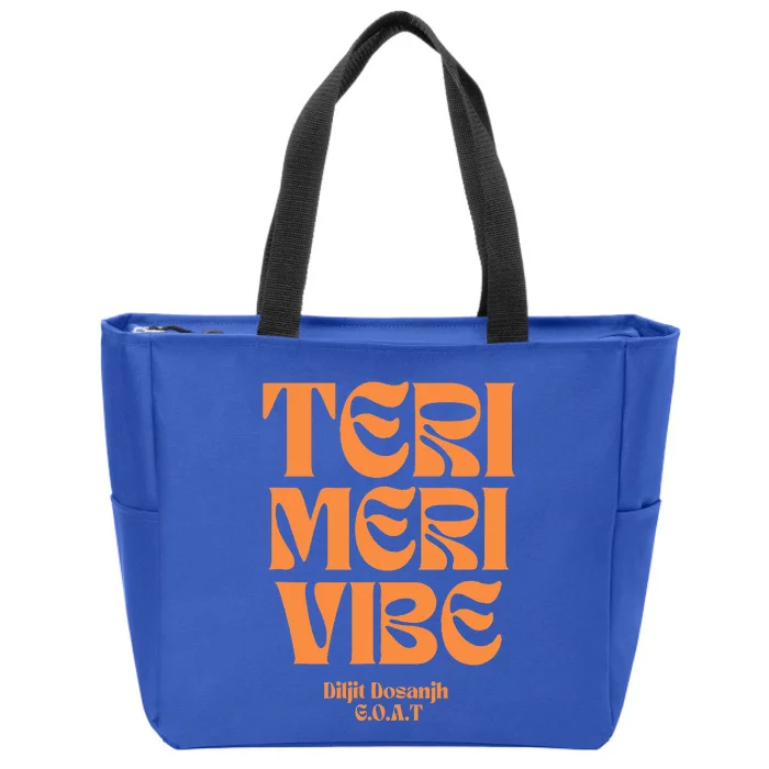 Diljit Dosanjh Goat Typography Zip Tote Bag