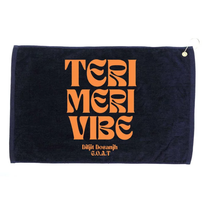 Diljit Dosanjh Goat Typography Grommeted Golf Towel