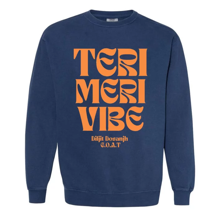 Diljit Dosanjh Goat Typography Garment-Dyed Sweatshirt