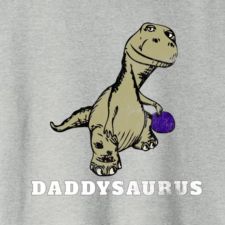 Dinosaur Daddysaurus Gift Women's Crop Top Tee