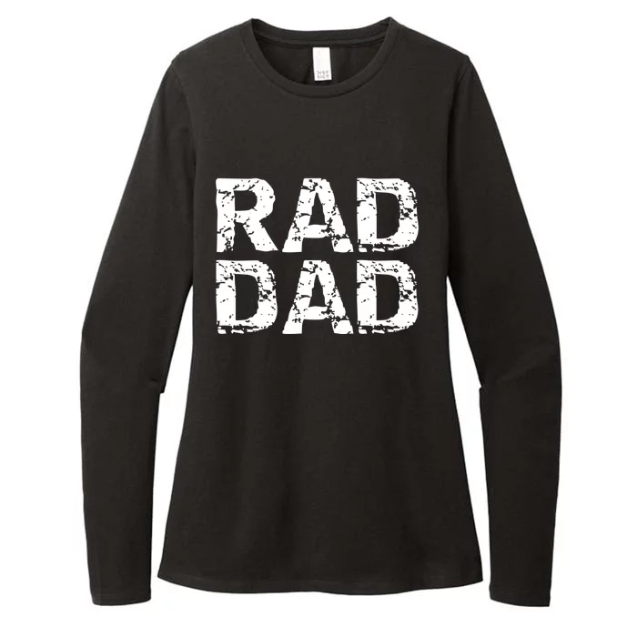 Distressed Dad Gift Retro FatherS Day Quote Vintage Rad Dad Gift Womens CVC Long Sleeve Shirt