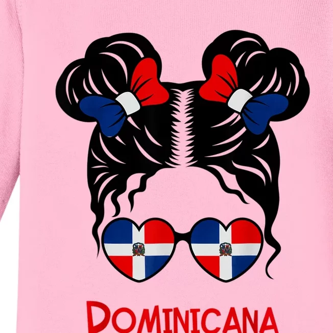 Dominicana Dominican Girl Republica Dominicana Republic Baby Long Sleeve Bodysuit