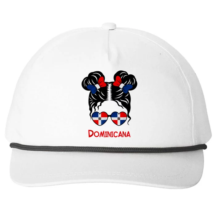 Dominicana Dominican Girl Republica Dominicana Republic Snapback Five-Panel Rope Hat