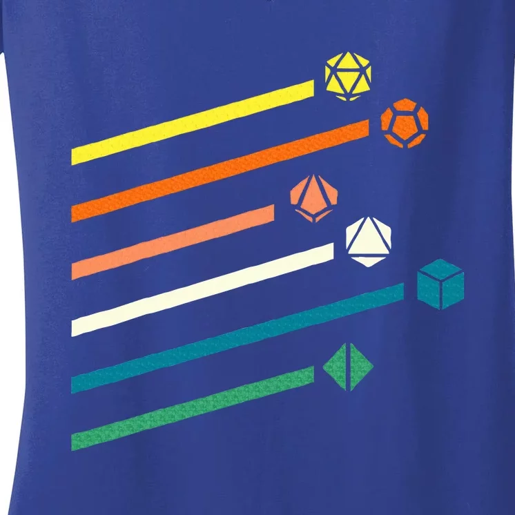 Dnd Dice Gamer Women's V-Neck T-Shirt