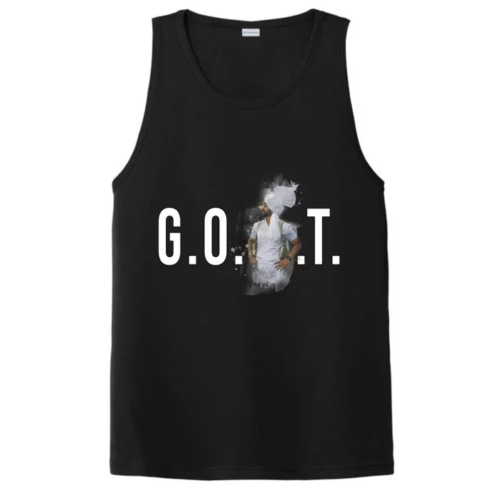 Diljit Dosanjh G.O.A.T. Punjabi Singer Desi Apparel Performance Tank