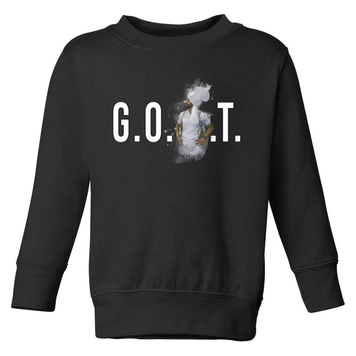 Diljit Dosanjh G.O.A.T. Punjabi Singer Desi Apparel Toddler Sweatshirt