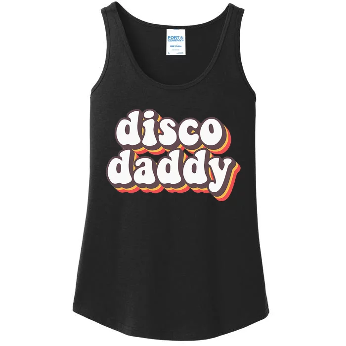 Disco Daddy Groovy Retro Hippie 70s Disco Outfits For Men Ladies Essential Tank