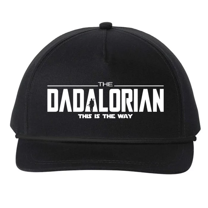 Dadalorian Dad Husband Gift FatherS Day Snapback Five-Panel Rope Hat