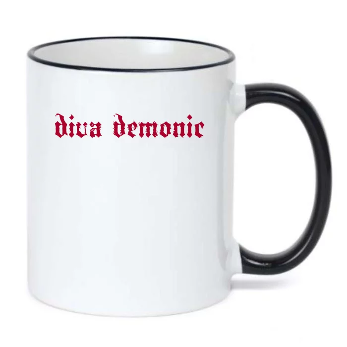 Diva Demonic Halloweenie Vi Black Color Changing Mug