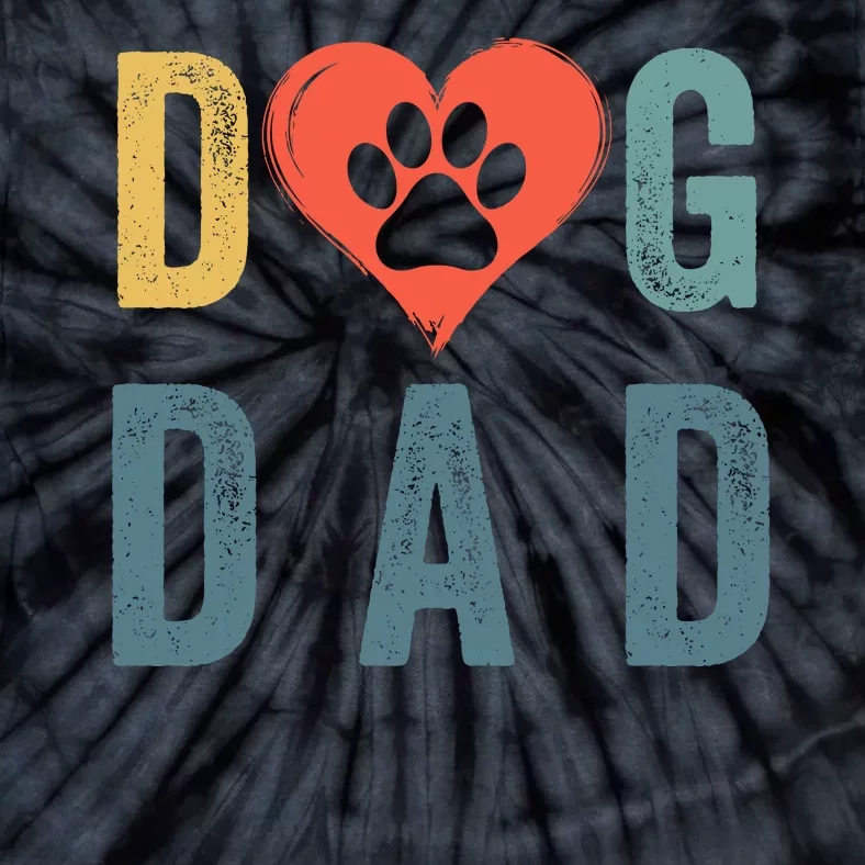 Dog Dad Happy FatherS Day Puppy Dad Dog Daddy Loving Dad Dog Parent Dog Lover Tie-Dye T-Shirt