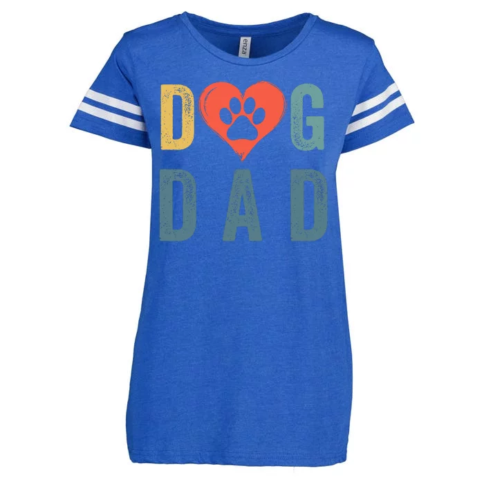 Dog Dad Happy FatherS Day Puppy Dad Dog Daddy Loving Dad Dog Parent Dog Lover Enza Ladies Jersey Football T-Shirt