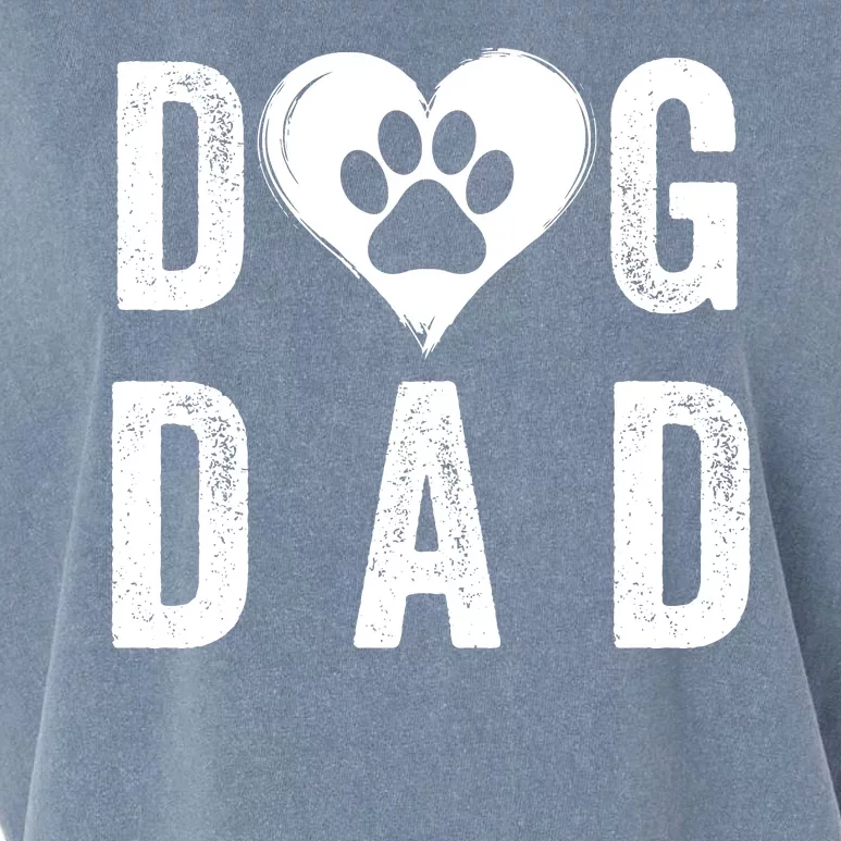 Dog Dad Happy FatherS Day Dog Lover Puppy Dad Dog Daddy Loving Dad Dog Parent Garment-Dyed Women's Muscle Tee