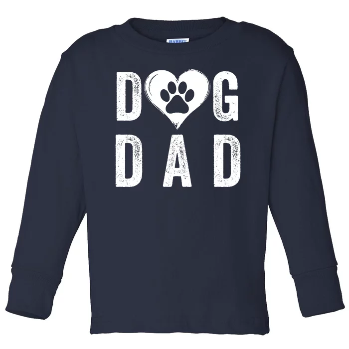 Dog Dad Happy FatherS Day Dog Lover Puppy Dad Dog Daddy Loving Dad Dog Parent Toddler Long Sleeve Shirt