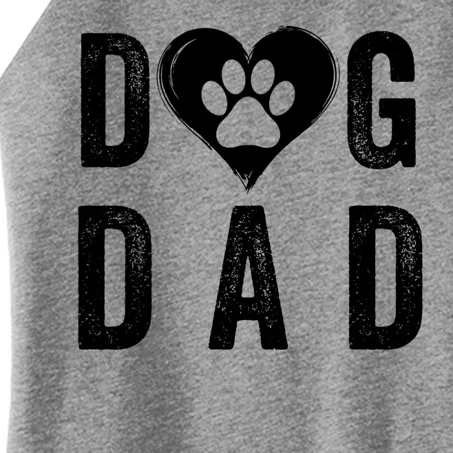 Dog Dad Happy FatherS Day Dog Lover Puppy Dad Dog Daddy Loving Dad Dog Parent Women’s Perfect Tri Rocker Tank