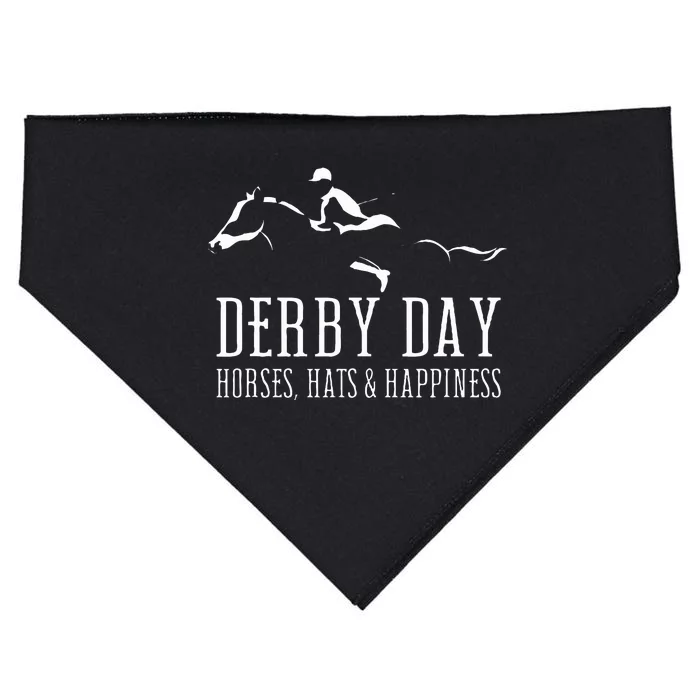 Derby Day Horse Silks And Hats Jockey Kentucky Horse Racing USA-Made Doggie Bandana