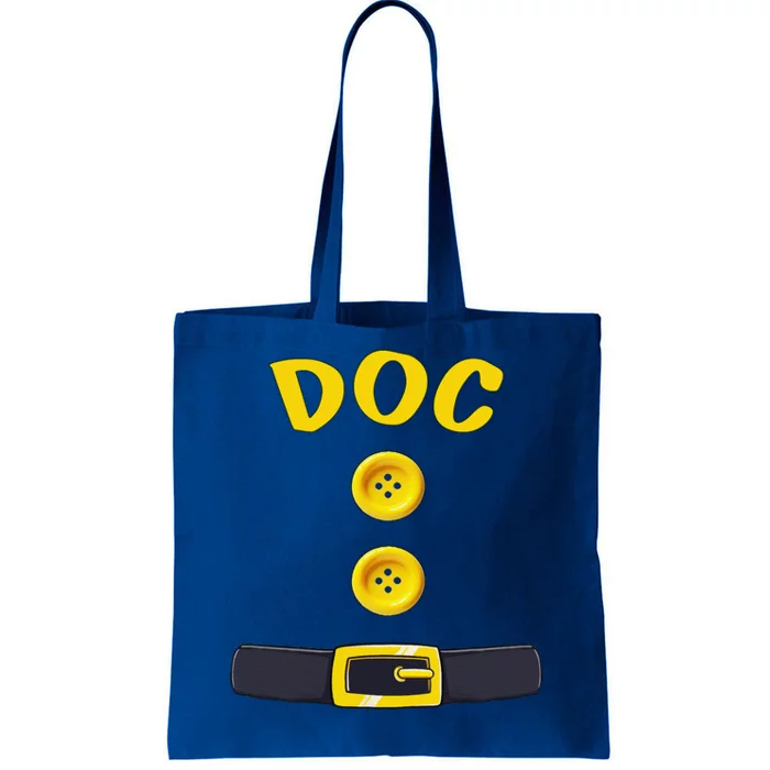 Doc Dwarf Halloween Costume Color Matching Sleepy Dwarf Tote Bag