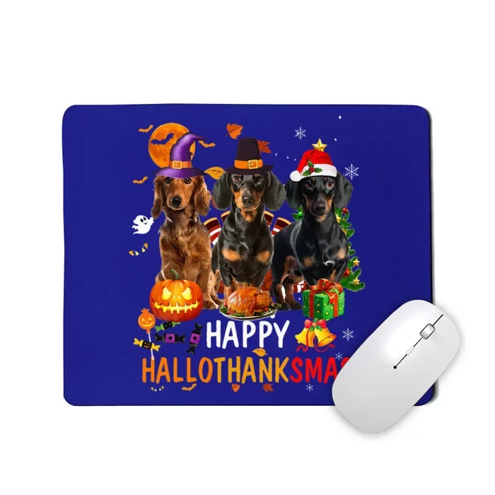 Dachshund Dog Holiday Festive Season Celebration Mousepad