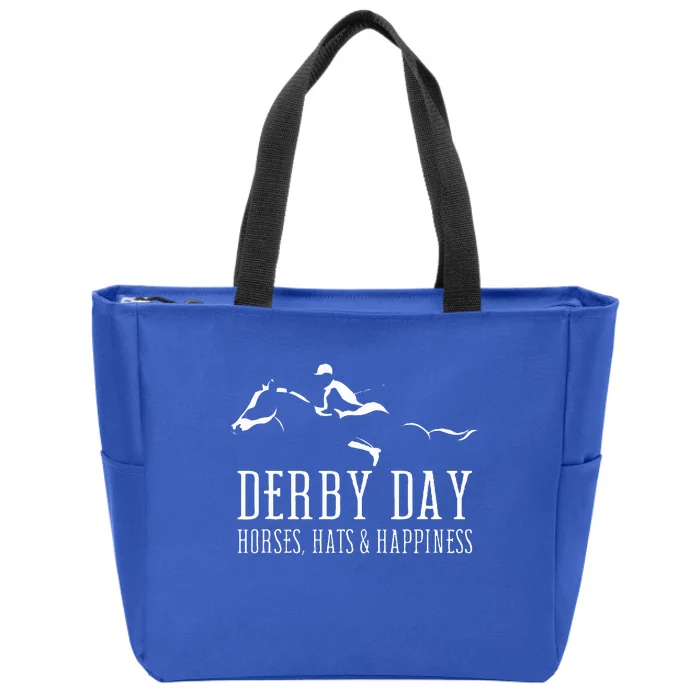 Derby Day Horse Silks And Hats Jockey Kentucky Zip Tote Bag