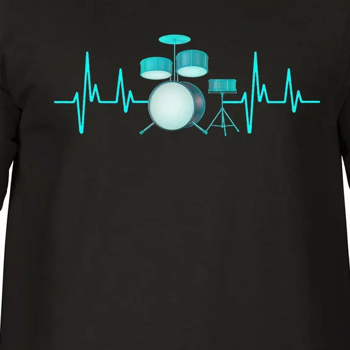 Drummer Drums Heartbeat Drumstick Music Lover Comfort Colors T-Shirt