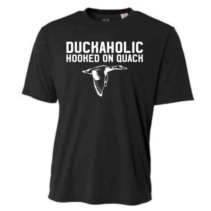 Duckaholic Duck Hunting Themed Duck Lovers Cooling Performance Crew T-Shirt