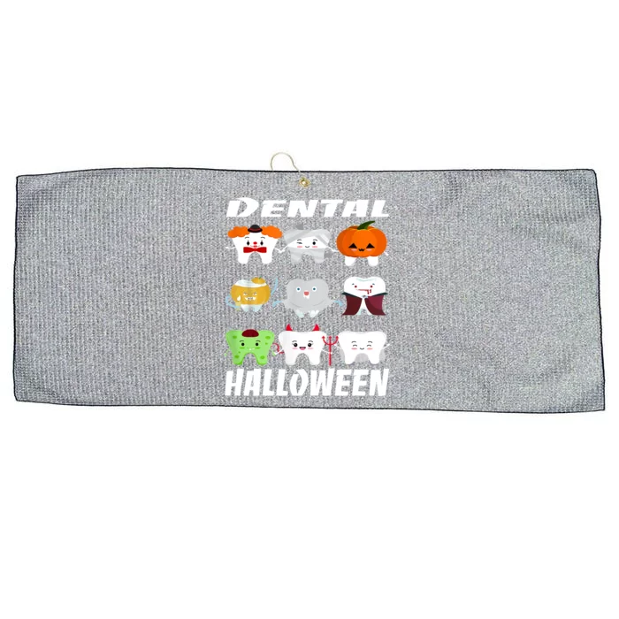 Dental Dentist Halloween Boos Crew Funny Costume Gift Large Microfiber Waffle Golf Towel