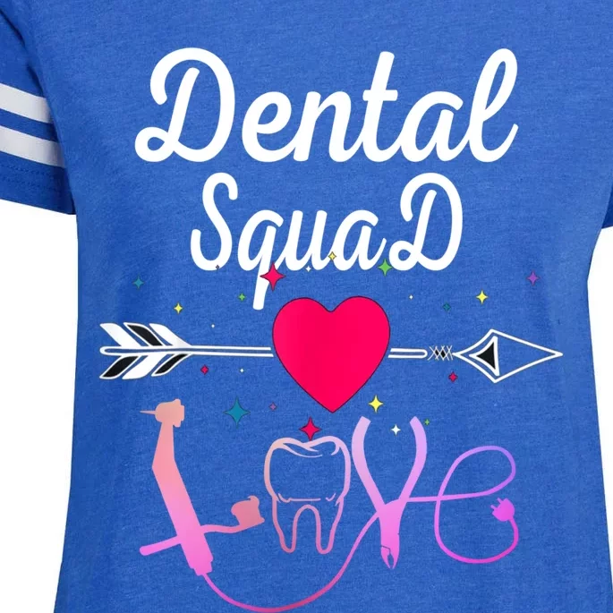 Dentist Dental Hygienist And Dental Assistant Squad Gift Enza Ladies Jersey Football T-Shirt