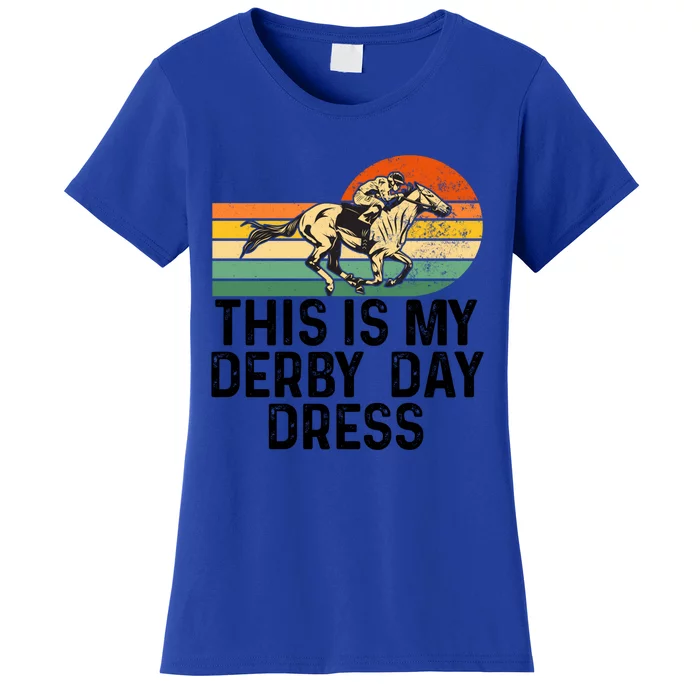 Derby Day Horse Kentucky This Is My Derby Day Dress Cool Gift Women's T-Shirt