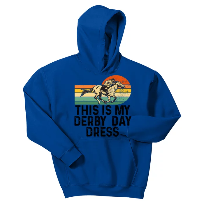 Derby Day Horse Kentucky This Is My Derby Day Dress Cool Gift Kids Hoodie