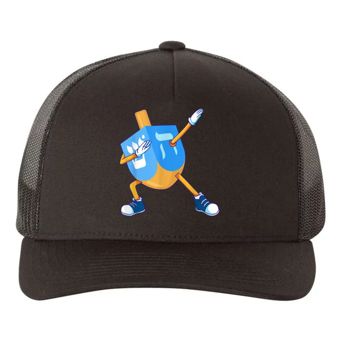 Dabbing Dreidel Happy Hanukkah Dancing Chanukah Girls Yupoong Adult 5-Panel Trucker Hat