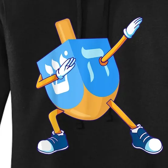 Dabbing Dreidel Happy Hanukkah Dancing Chanukah Girls Women's Pullover Hoodie