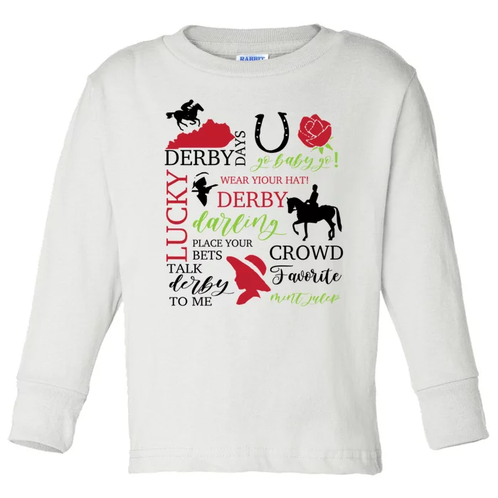 Derby Day Horse Kentucky This Is My Derby Day Dress,Kentucky Derby Toddler Long Sleeve Shirt