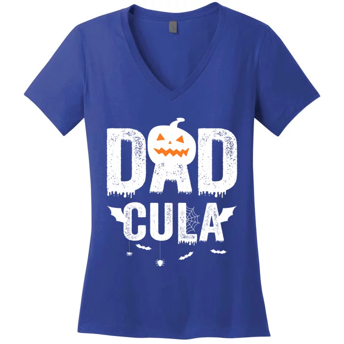 Dadcula Dad Halloween Gift Women's V-Neck T-Shirt