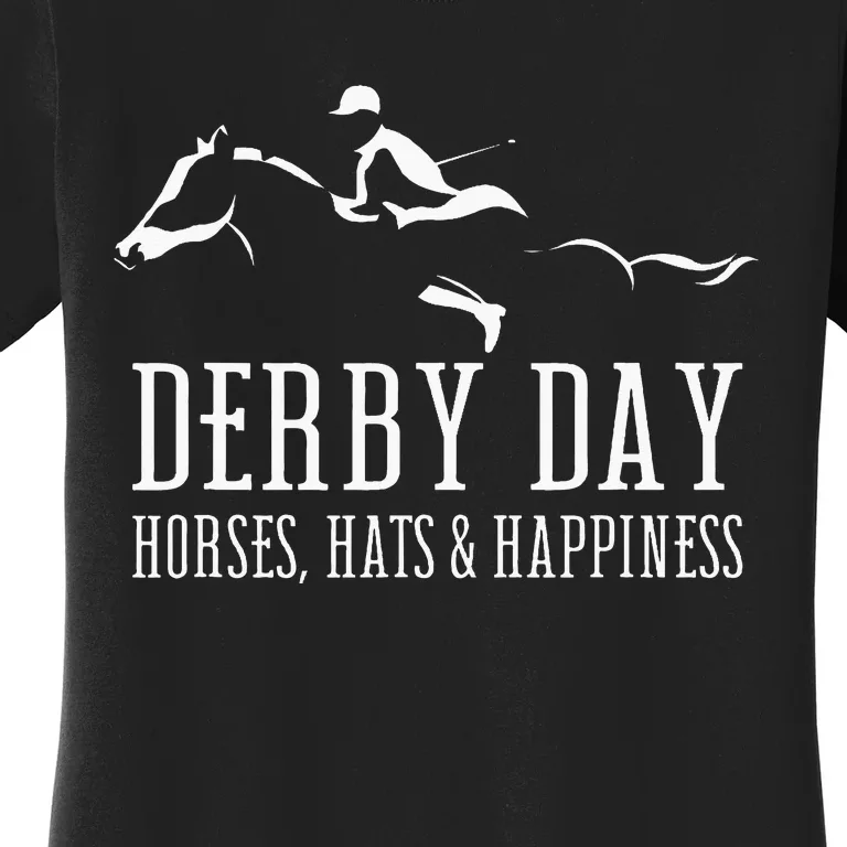 Derby Day Horse Silks And Hats Jockey Kentucky Horse Racing Women's T-Shirt