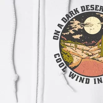 Dark Desert Highway Wind In My Hair Full Zip Hoodie