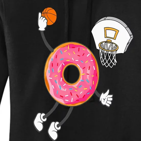 Dunking Donut Hole Food Champ Women's Pullover Hoodie