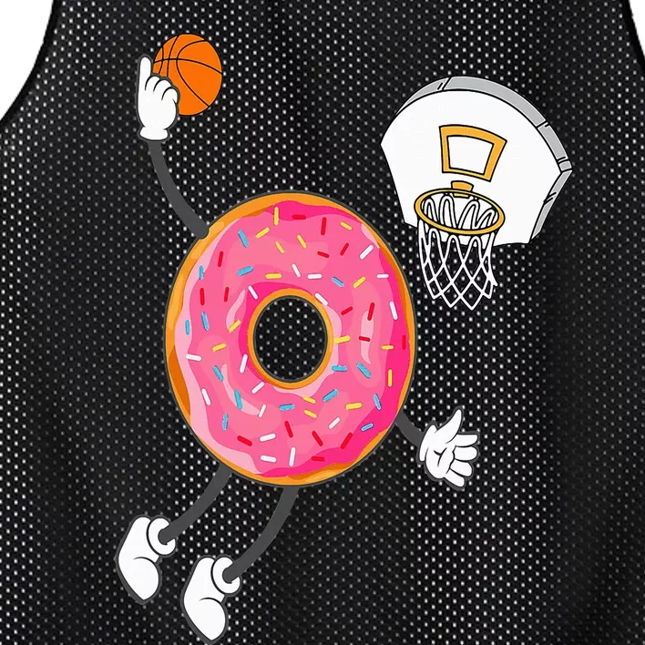 Dunking Donut Hole Food Champ Mesh Reversible Basketball Jersey Tank