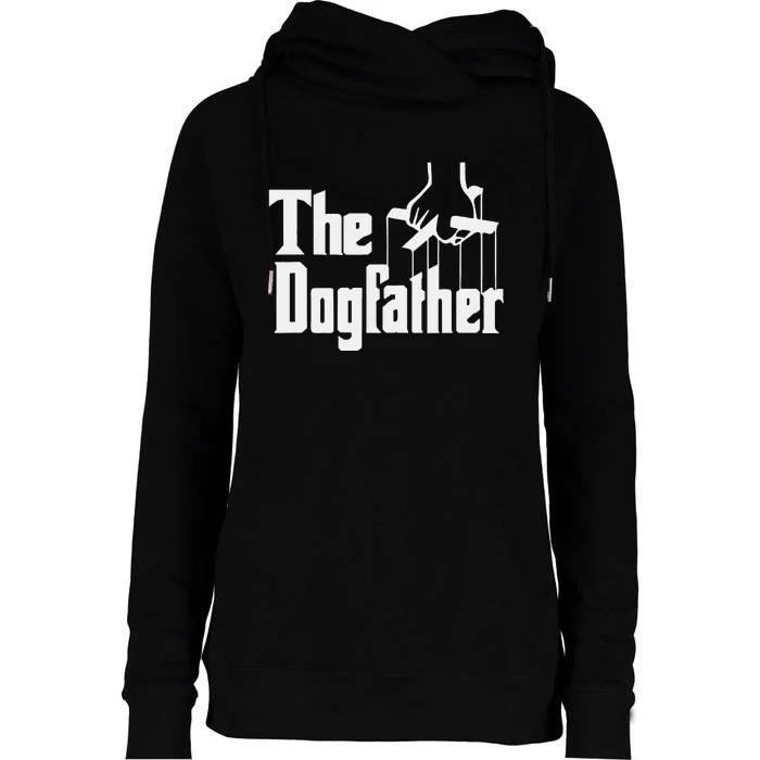 Dad Dog Hound Father The Dogfather Womens Funnel Neck Pullover Hood