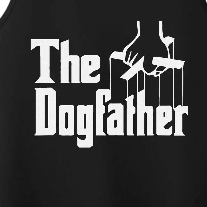 Dad Dog Hound Father The Dogfather Performance Tank