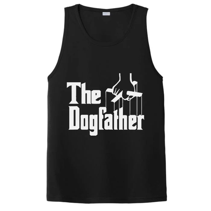 Dad Dog Hound Father The Dogfather Performance Tank