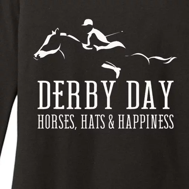 Derby Day Horse Silks And Hats Jockey K.E.N.T.U.C.K.Y Womens CVC Long Sleeve Shirt