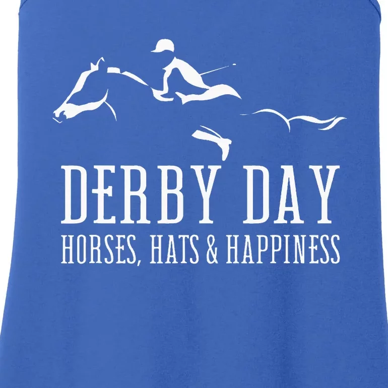 Derby Day Horse Silks And Hats Jockey K.E.N.T.U.C.K.Y Ladies Essential Tank