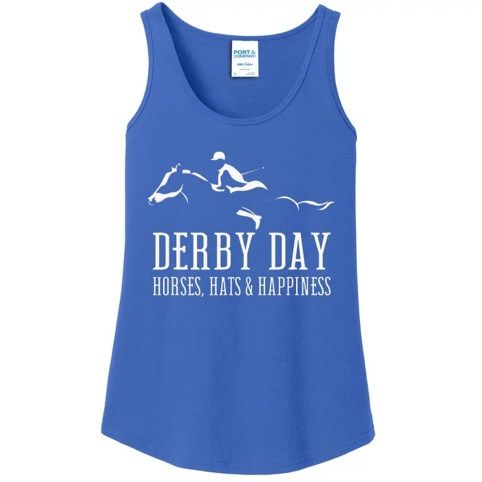 Derby Day Horse Silks And Hats Jockey K.E.N.T.U.C.K.Y Ladies Essential Tank