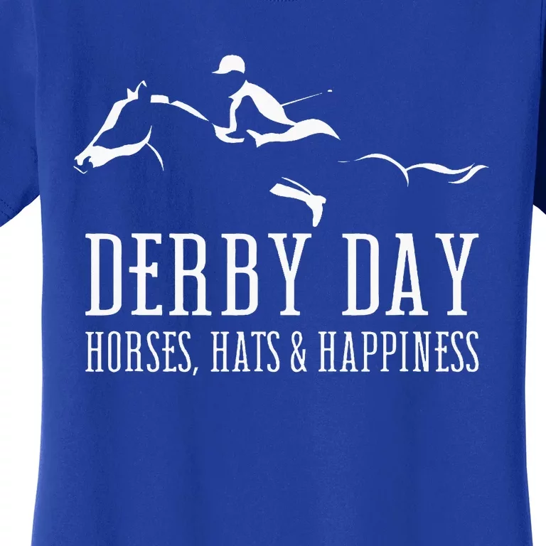 Derby Day Horse Silks And Hats Jockey K.E.N.T.U.C.K.Y Women's T-Shirt