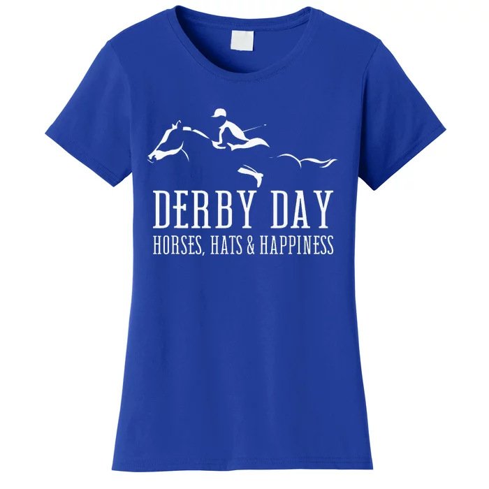 Derby Day Horse Silks And Hats Jockey K.E.N.T.U.C.K.Y Women's T-Shirt